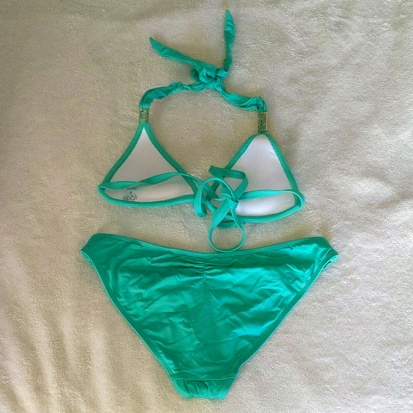 Voda Spearmint Envy Push Up String Top & Bottom - Picture 8 of 12